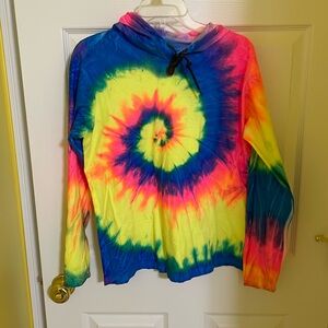 NWOT TYE DYE LONG SLEEVE HOODIE